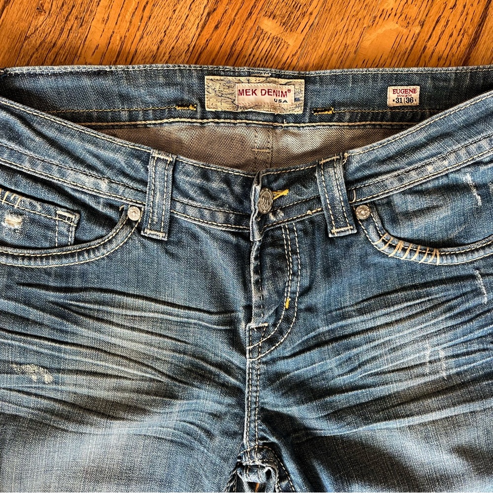 MEK Denim, Eugene style - 31”x36” - $125